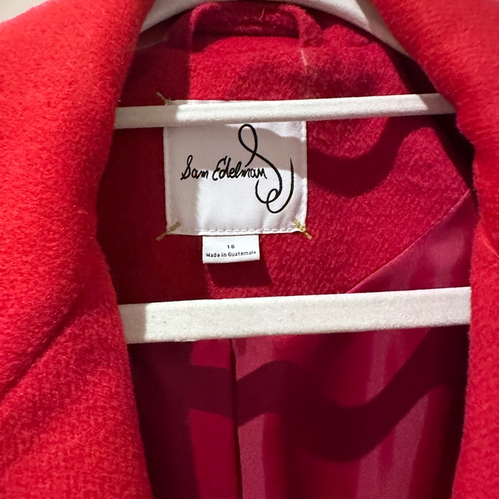 Sam Edelman Vibrant Red long coat